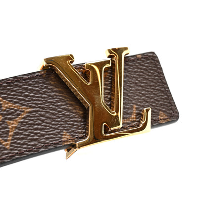 Louis Vuitton Calfskin Monogram 30mm LV Initiales Reversible Belt 95 38 Black 7 of 9