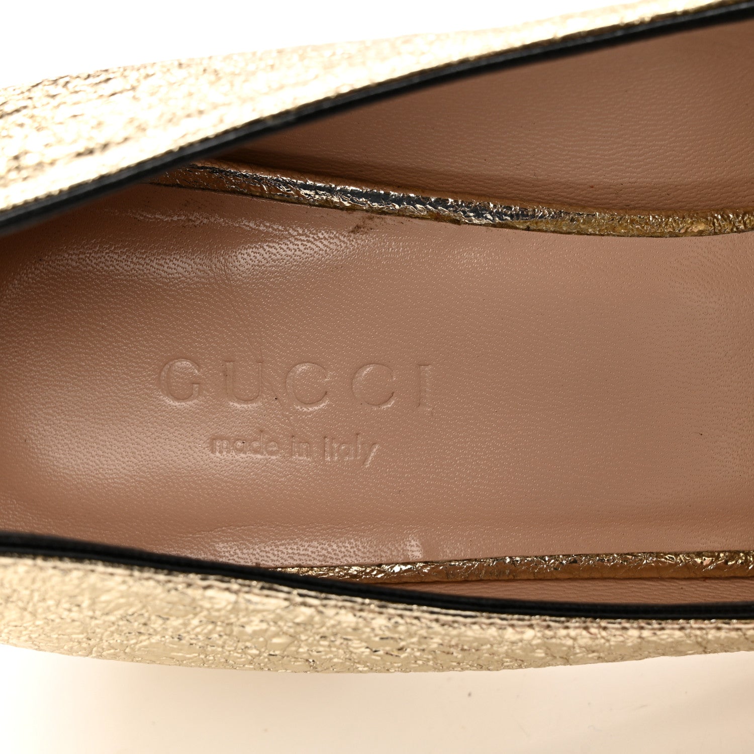 Gucci Galassia GG Marmont Fringe 50mm Loafer Pumps 35 Platino 8 of 13