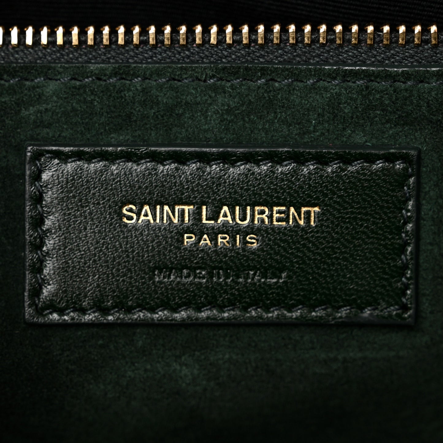 Calfskin Crocodile Embossed Carre Satchel Dark Mint