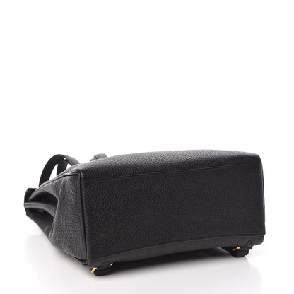 Hermes Taurillon Clemence Kelly Ado Backpack Black 4 of 13