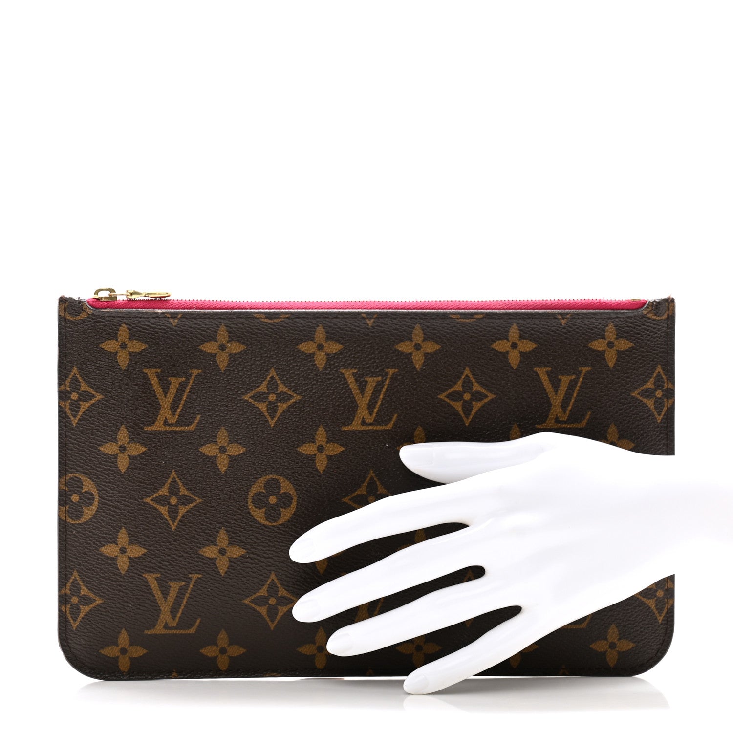 Louis Vuitton Monogram Neverfull MM GM Pochette Pivoine 2 of 12