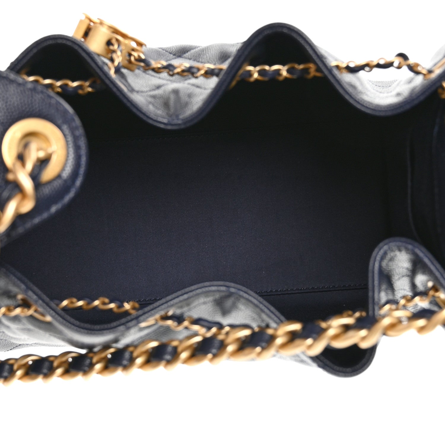 Chanel Caviar Quilted Small Chanel 25 Handbag Dark Navy 5 of 10