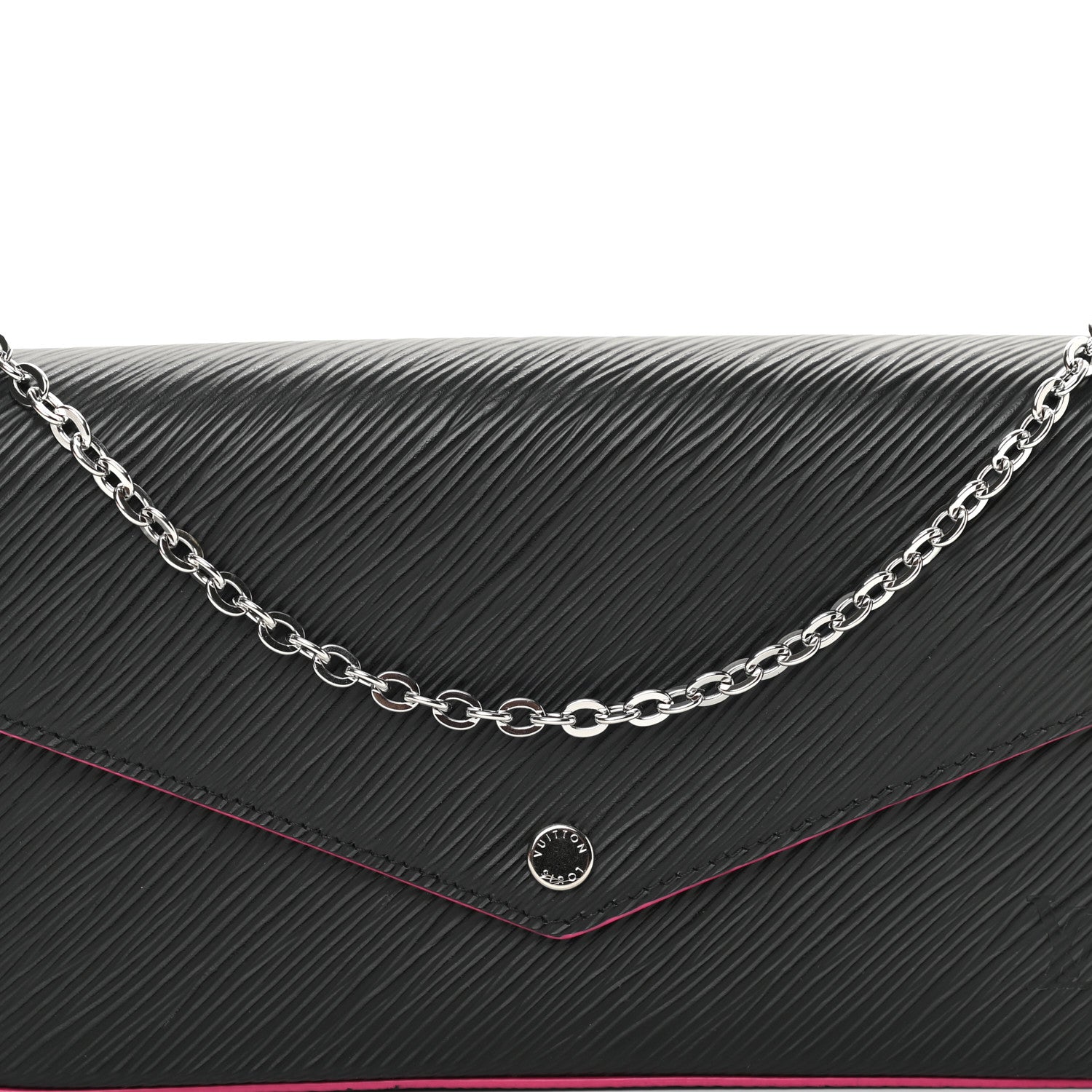 Louis Vuitton Epi Pochette Felicie Black Hot Pink 13 of 18