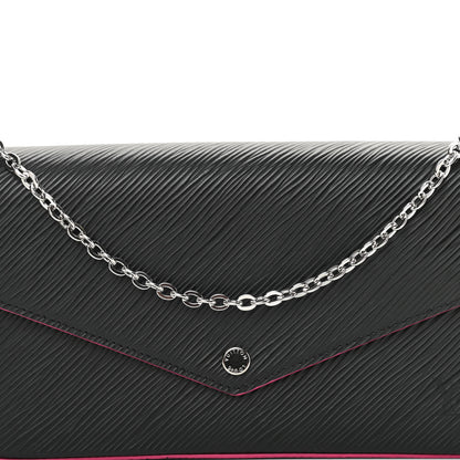 Louis Vuitton Epi Pochette Felicie Black Hot Pink 13 of 18