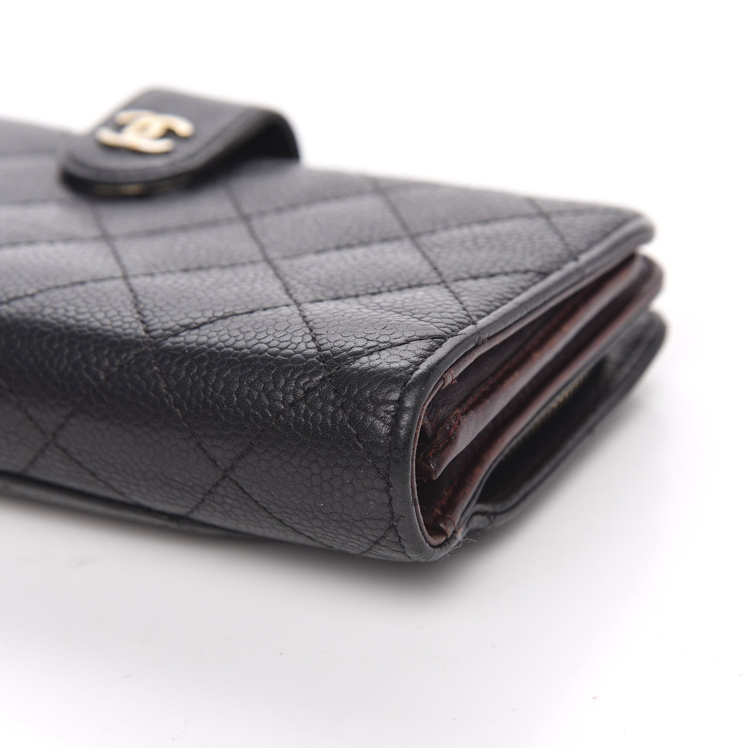Chanel Caviar Quilted CC French Wallet Black 11 of 16