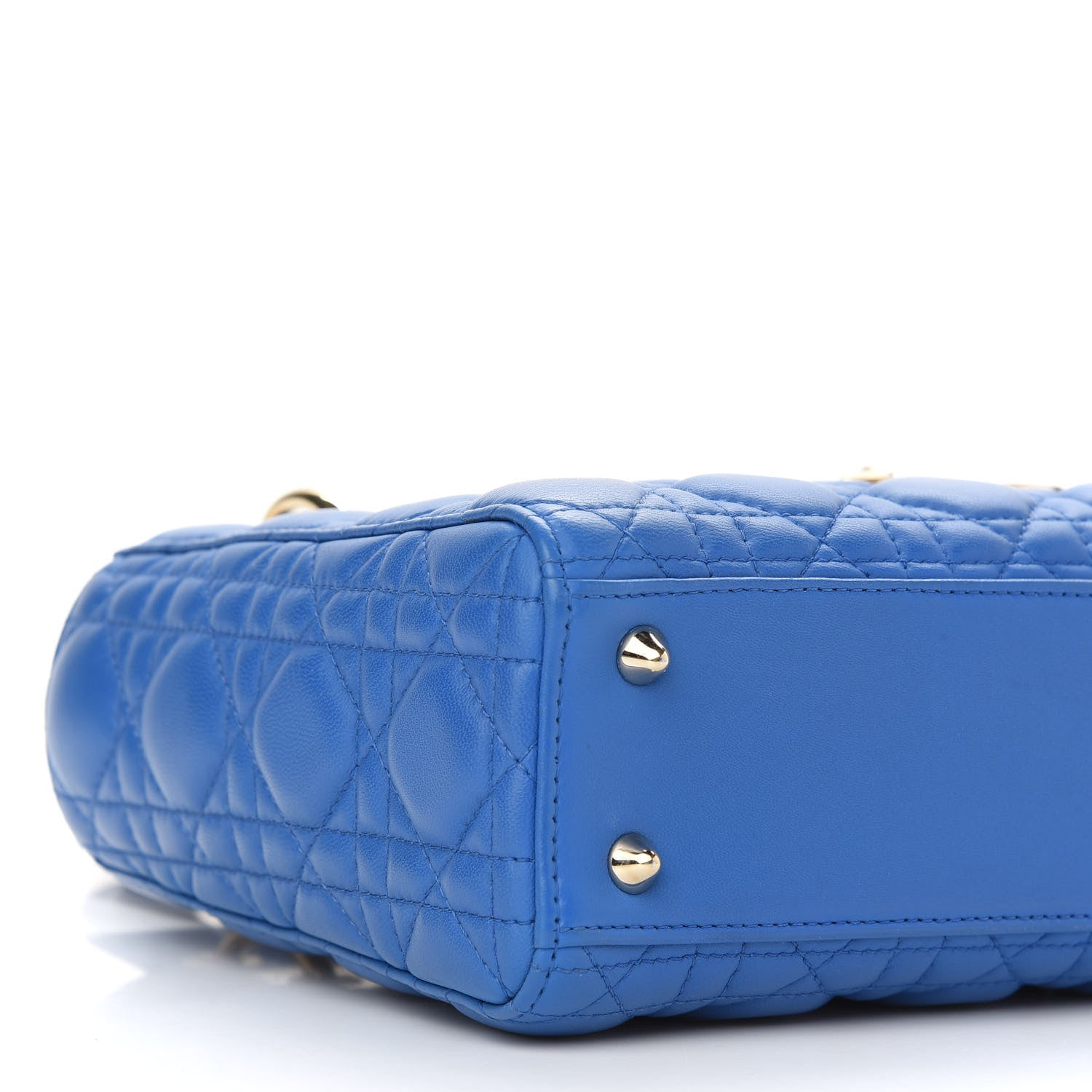 Christian Dior Lambskin Cannage Small Lucky Badges My Lady Dior Blue 7 of 8
