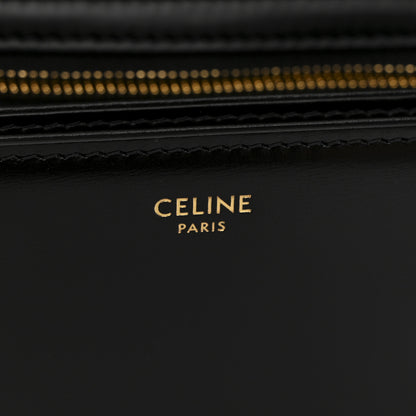 Celine Shiny Calfskin Teen Triomphe Black 6 of 10