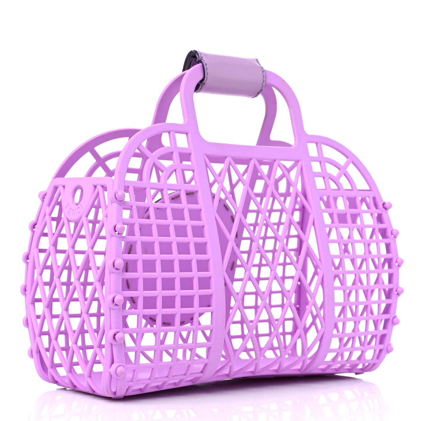 Recycled Plastic Vitello Liberty Matte Small Fendi Basket Violetta