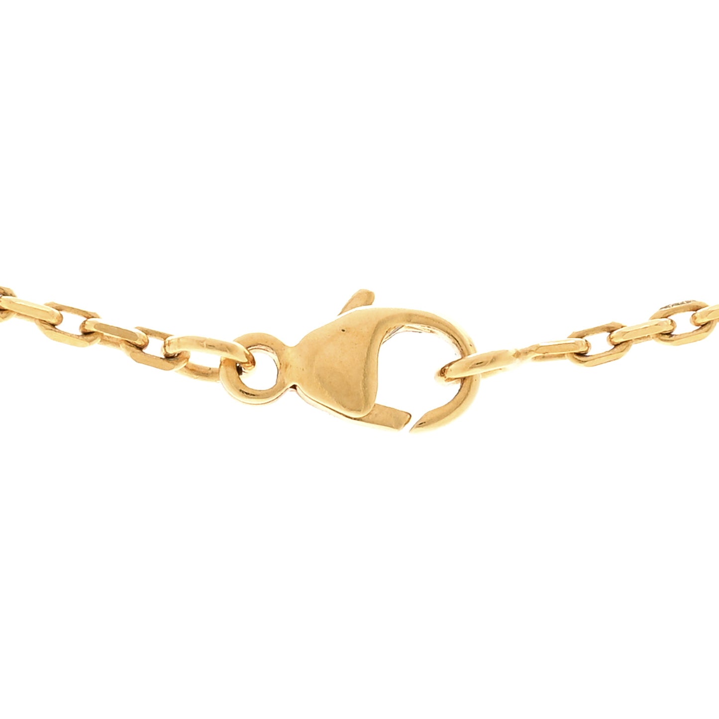 Lacquered Gold Mini Pop H Pendant Necklace Black