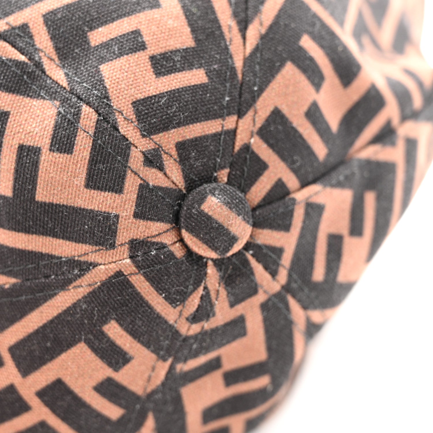 Fendi Canvas FF Reloaded Baseball Hat Tobacco Red 11 of 13