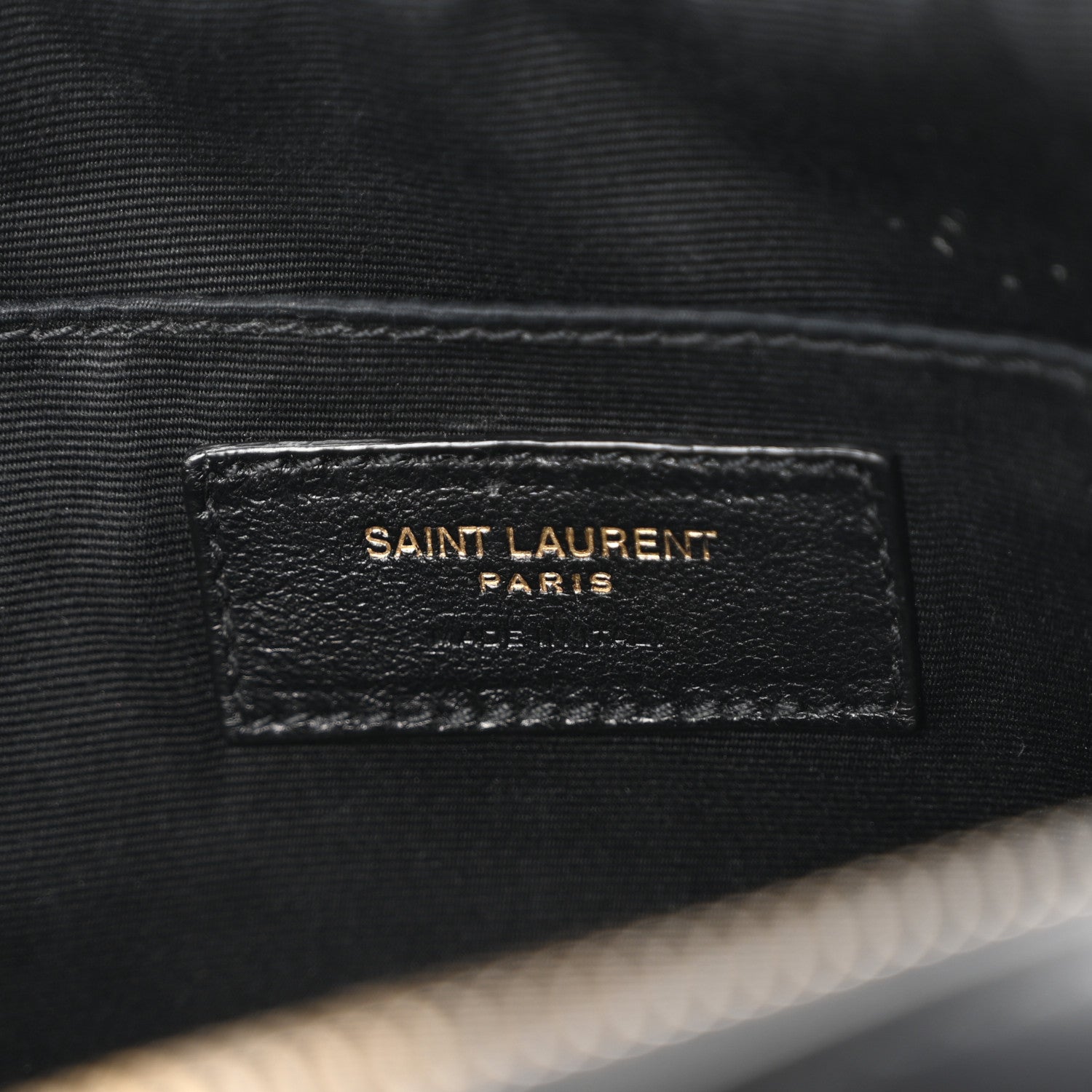 Saint Laurent Calfskin Matelasse Monogram Lou Camera Bag Black 6 of 11