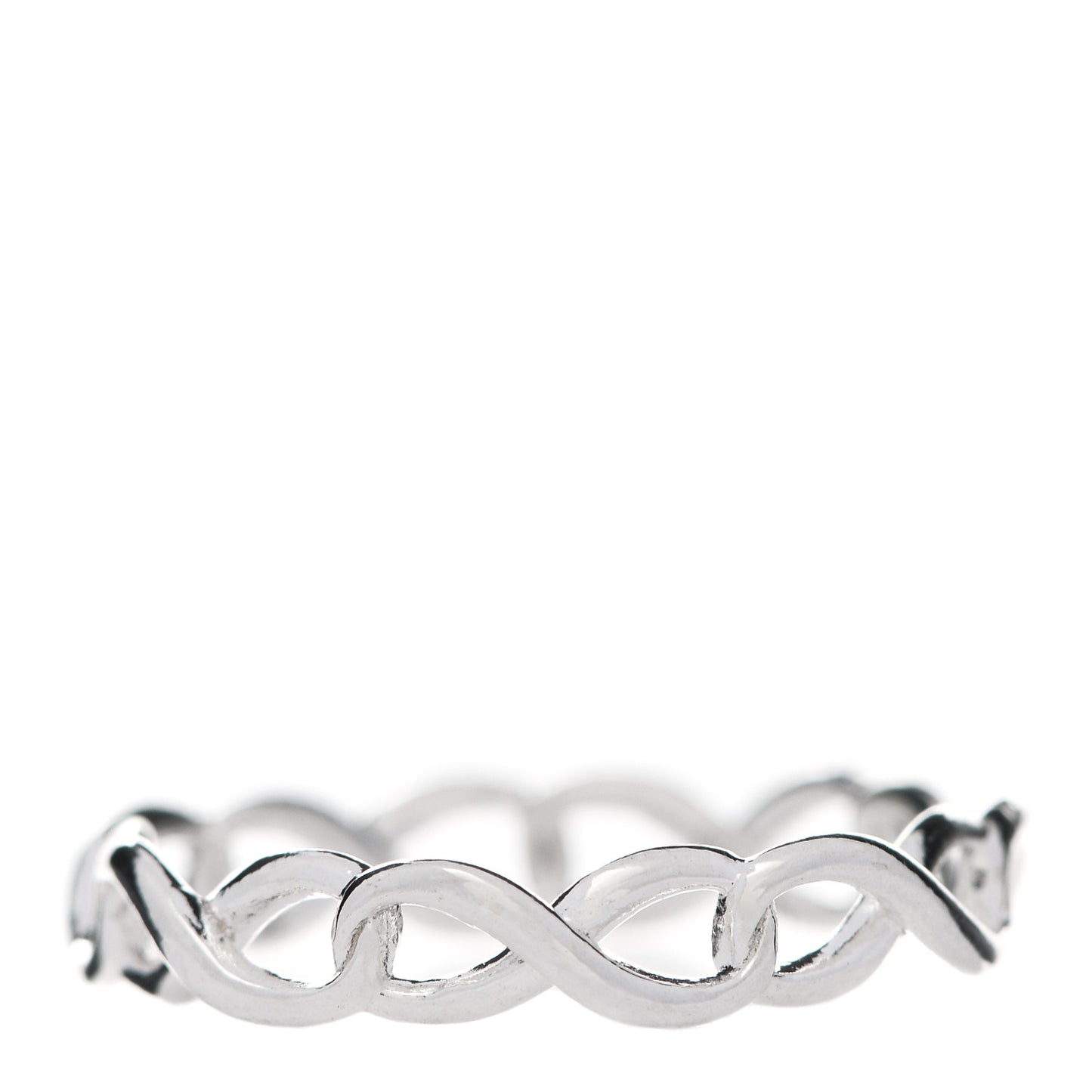 Sterling Silver Narrow Infinity Band Ring 47 4