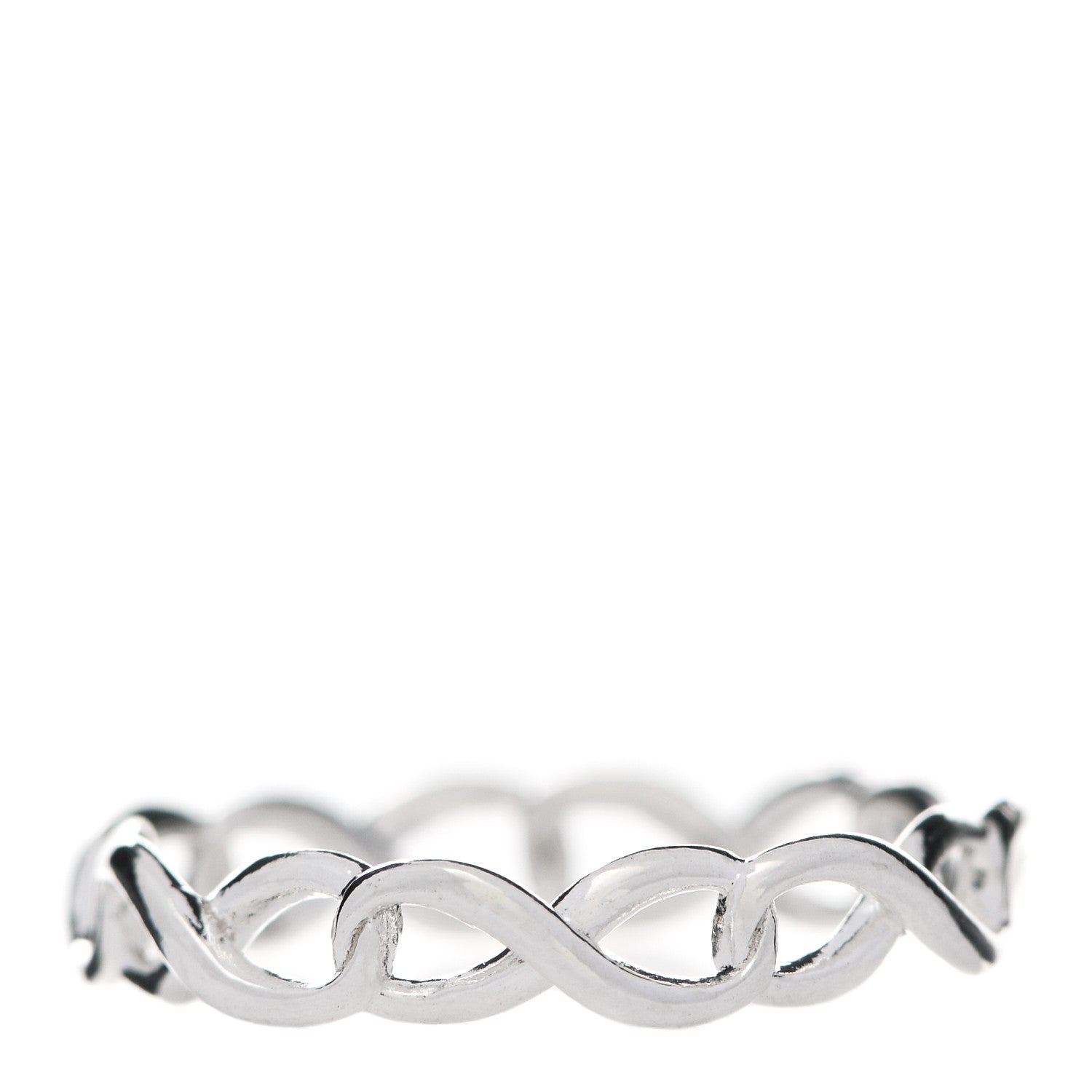 Tiffany Sterling Silver Narrow Infinity Band Ring 47 4 1 of 6