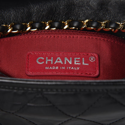 Chanel Aged Calfskin Quilted Small Gabrielle Hobo Black 8 of 11