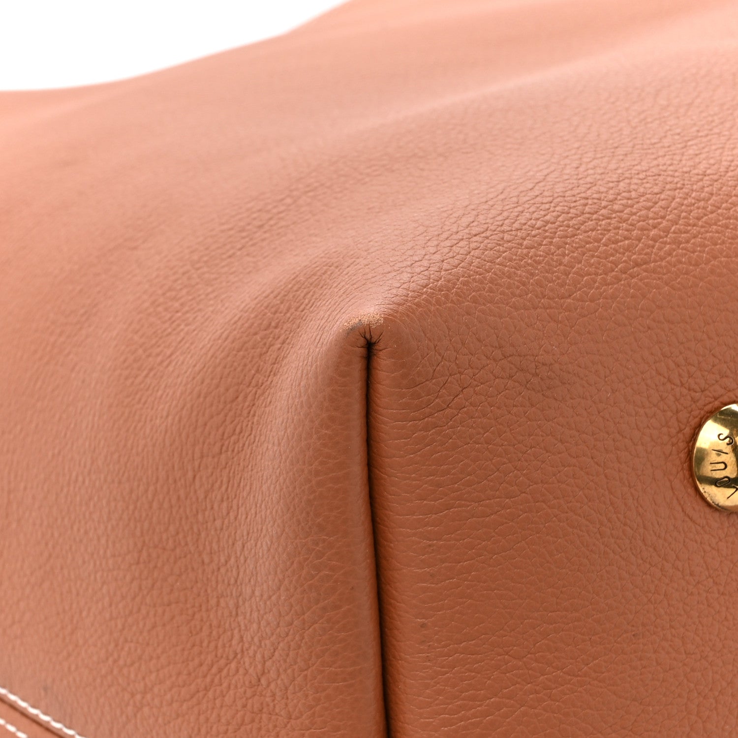 Louis Vuitton Grained Calfskin Low Key Hobo MM Cognac 12 of 13