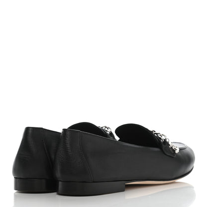Chanel Lambskin CC Chain Mocassin Loafers 36.5 Black 4 of 10
