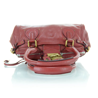 Chloe Leather Paddington Satchel Red 4 of 10