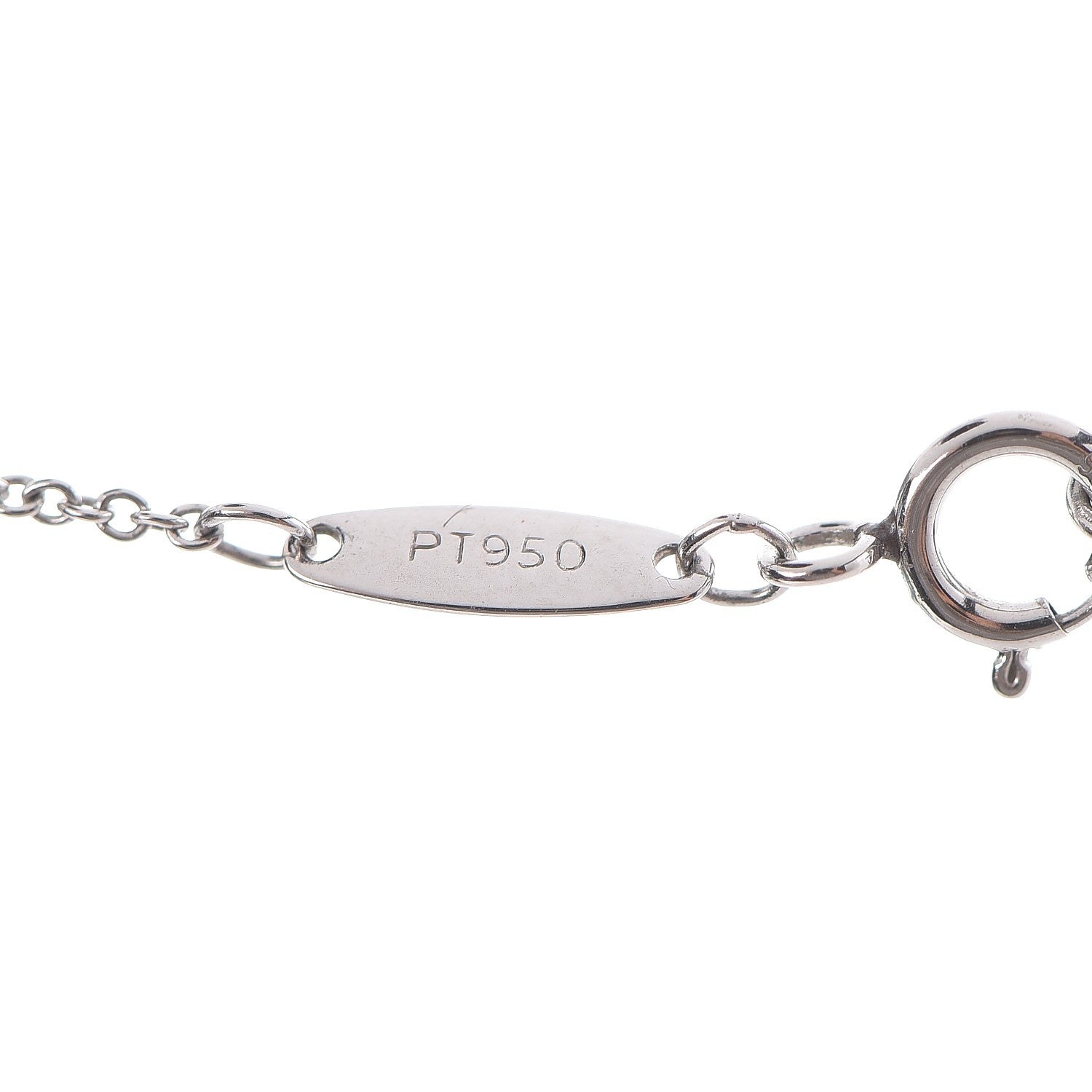 Tiffany Platinum Diamond .29ct Elsa Peretti Diamonds by the Yard Pendant Necklace 5 of 9