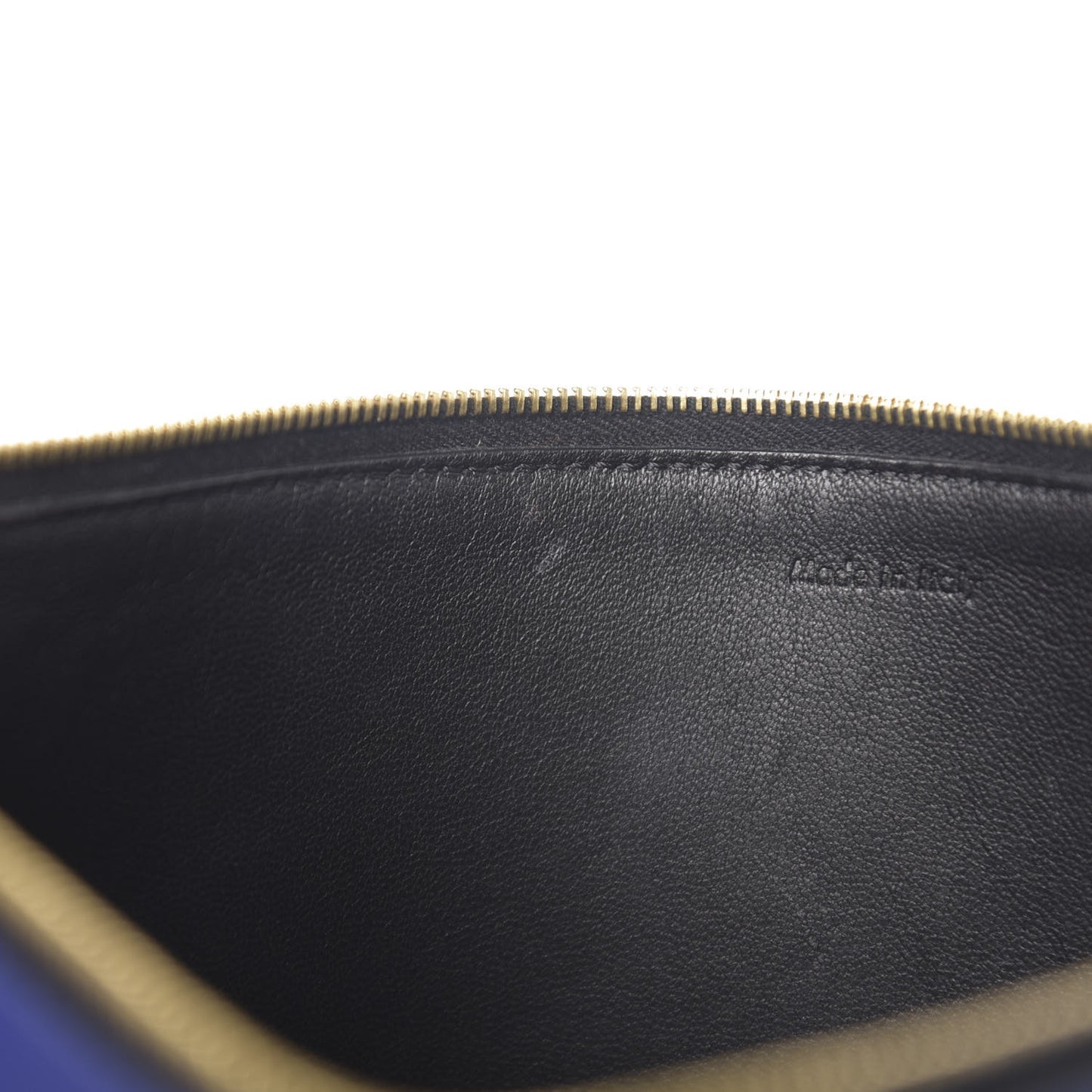 Smooth Calfskin Zip Pouch Indigo
