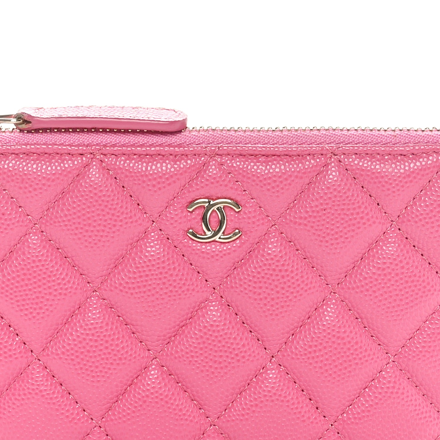 Chanel Caviar Quilted Small Cosmetic Case Pink 5 of 11