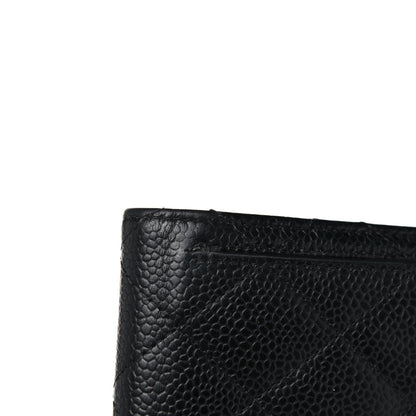 Chanel Caviar Quilted Compact Flap Wallet Black 15 of 19