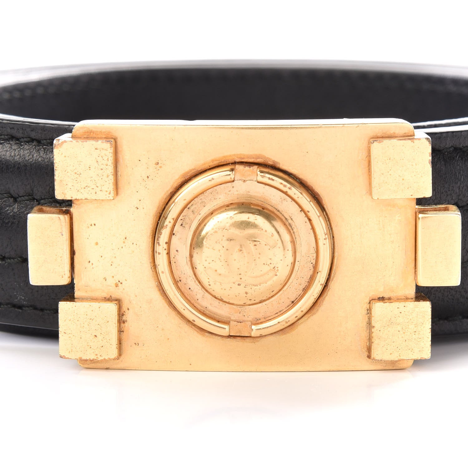 Chanel Calfskin CC Boy Belt 95 38 Black 2 of 7