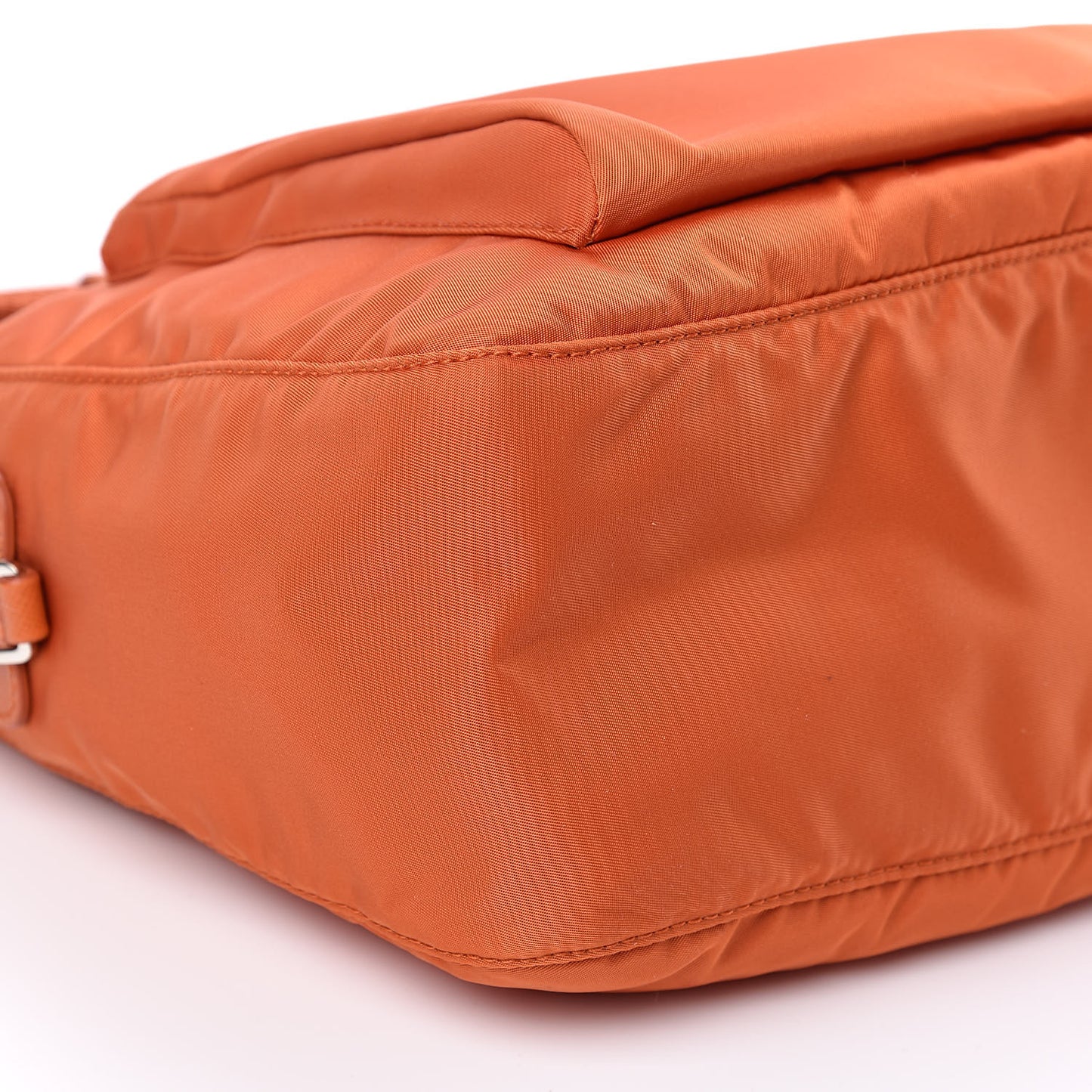 Nylon Vela Flat Messenger Bag Papaya