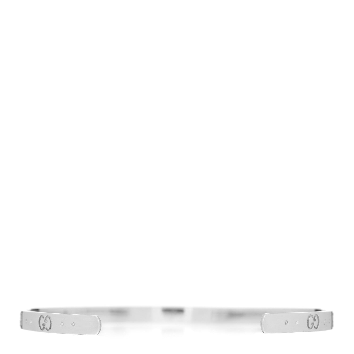 Gucci 18K White Gold Icon Cuff Bracelet 2 of 3