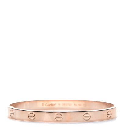 Cartier 18K Pink Gold LOVE Bracelet 18 1 of 8