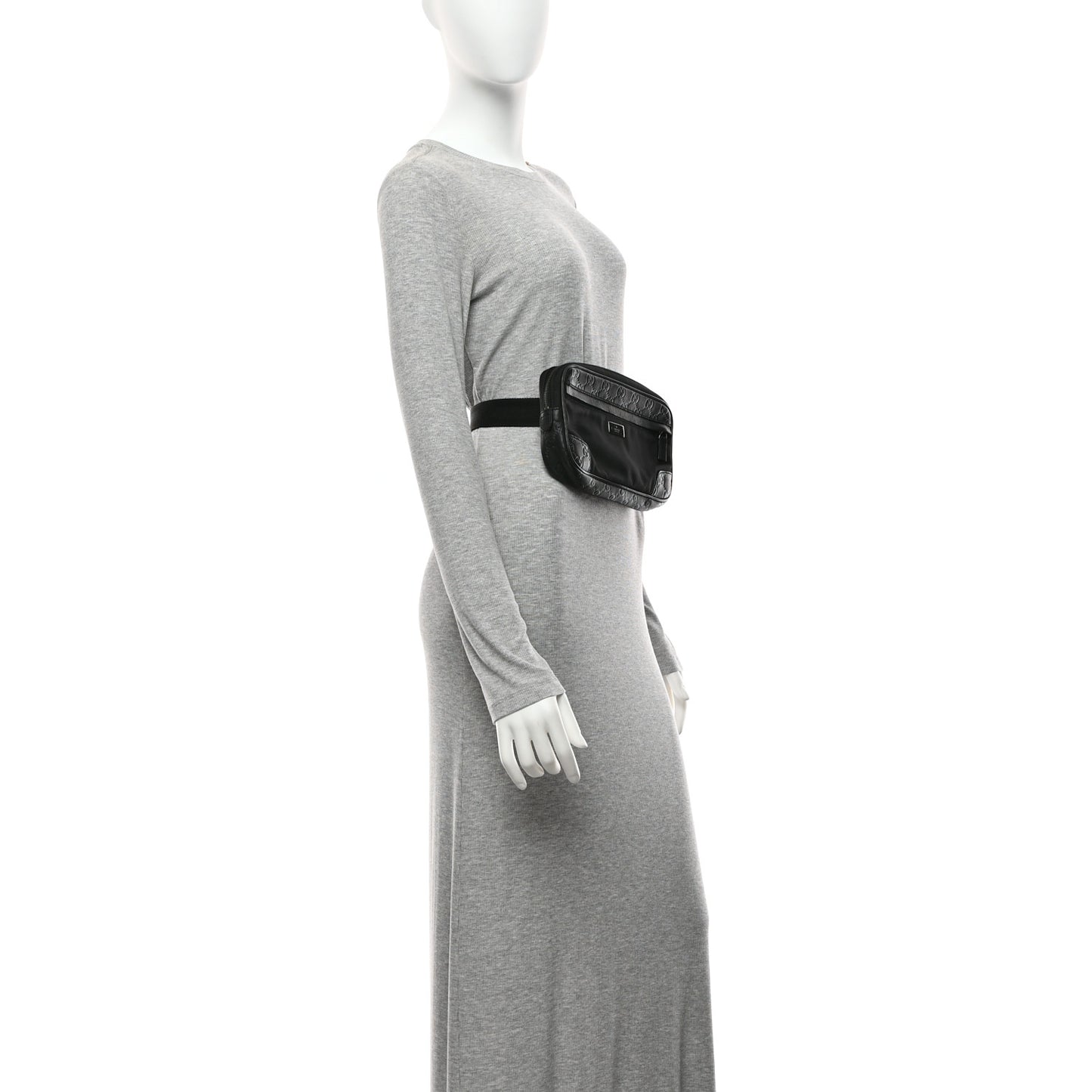 Guccissima Nylon Belt Bag  Black