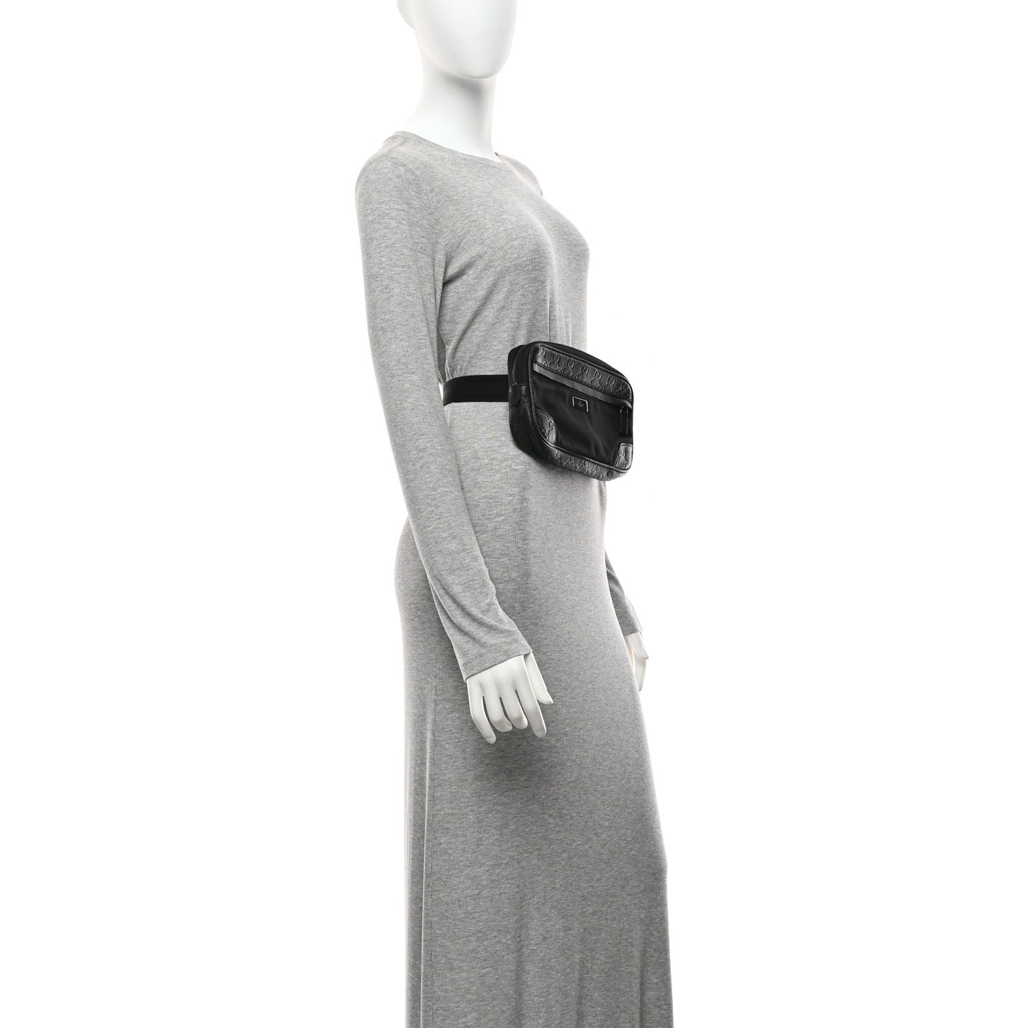 Gucci Guccissima Nylon Belt Bag  Black 2 of 10