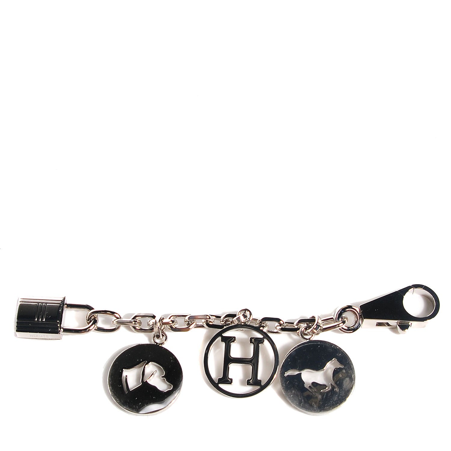 Hermes Palladium Breloque Bag Charm 1 of 5