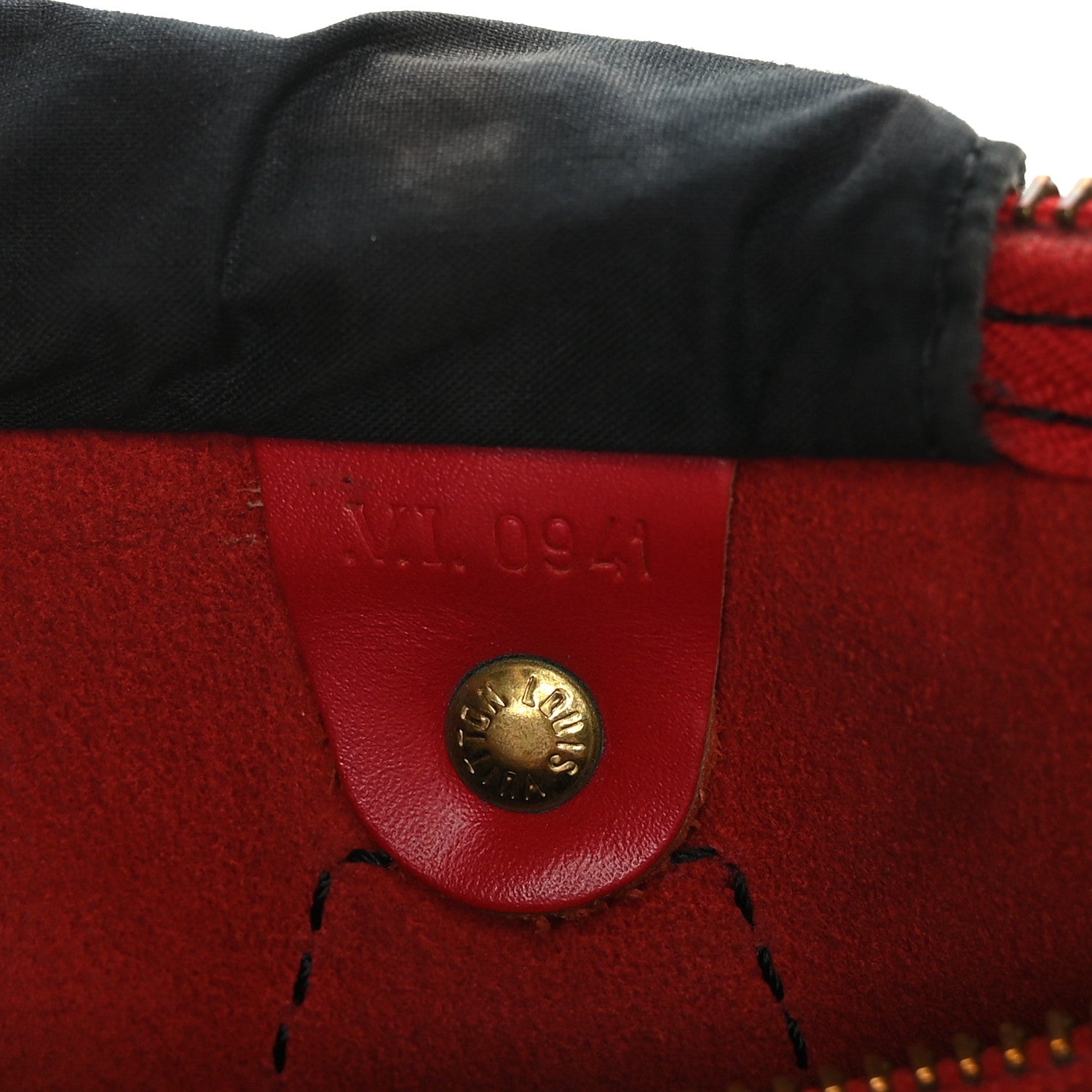 Louis Vuitton Epi Speedy 30 Castillan Red 6 of 14