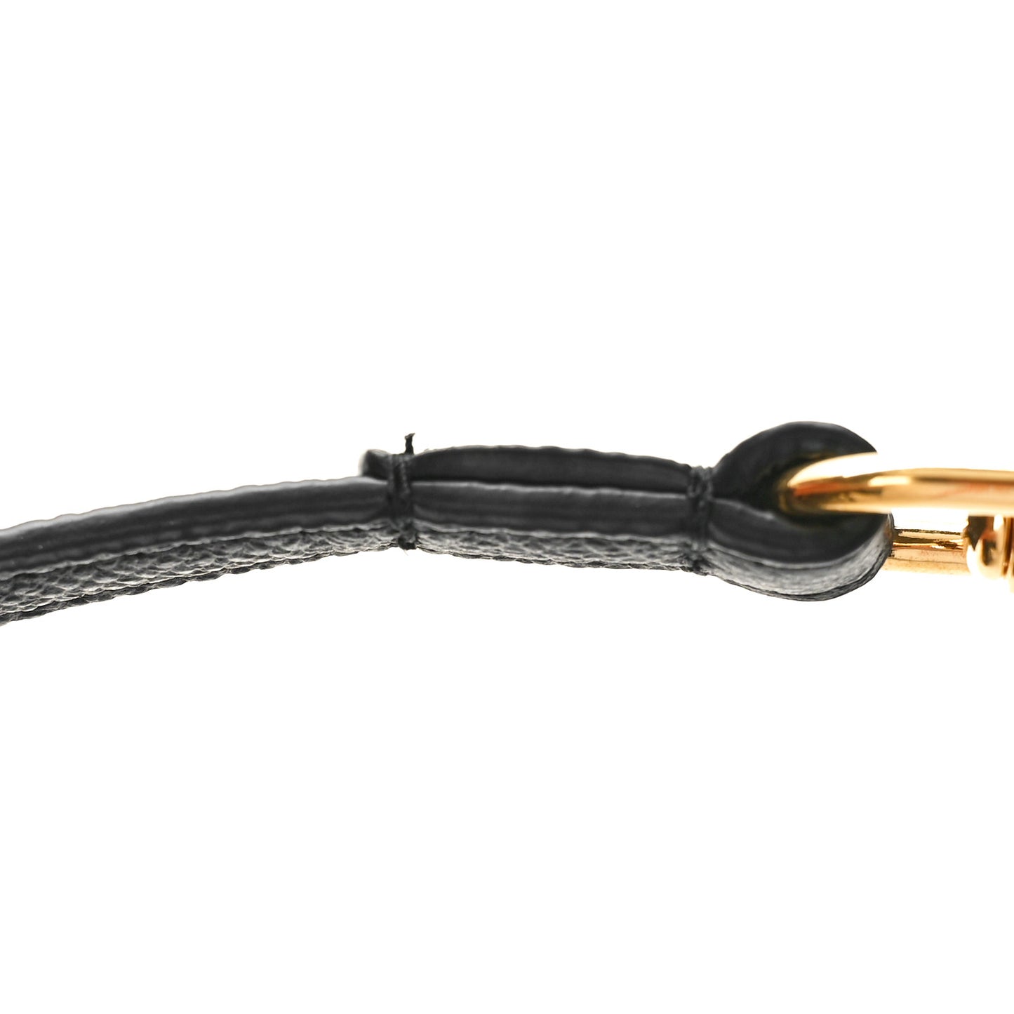 Grained Calfskin Caro Double Pouch Black