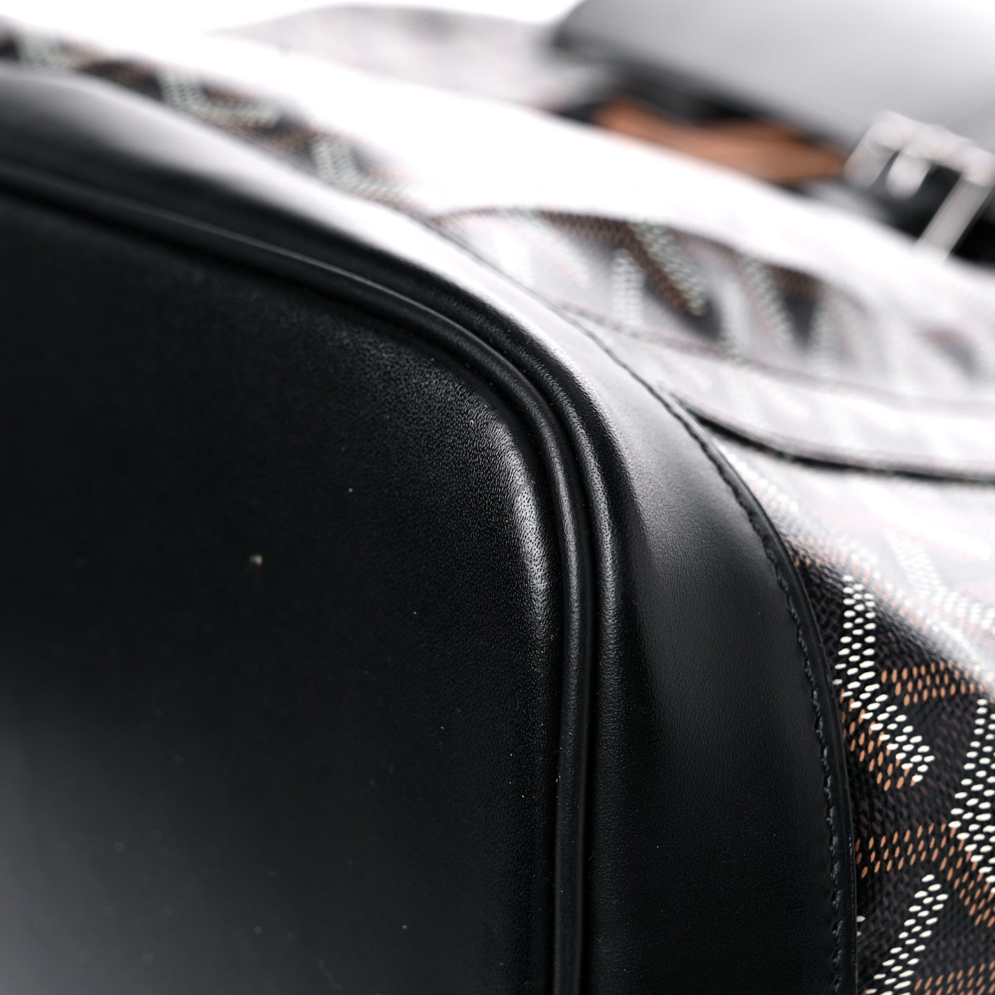 Goyardine Calfskin Alpin MM Backpack Black