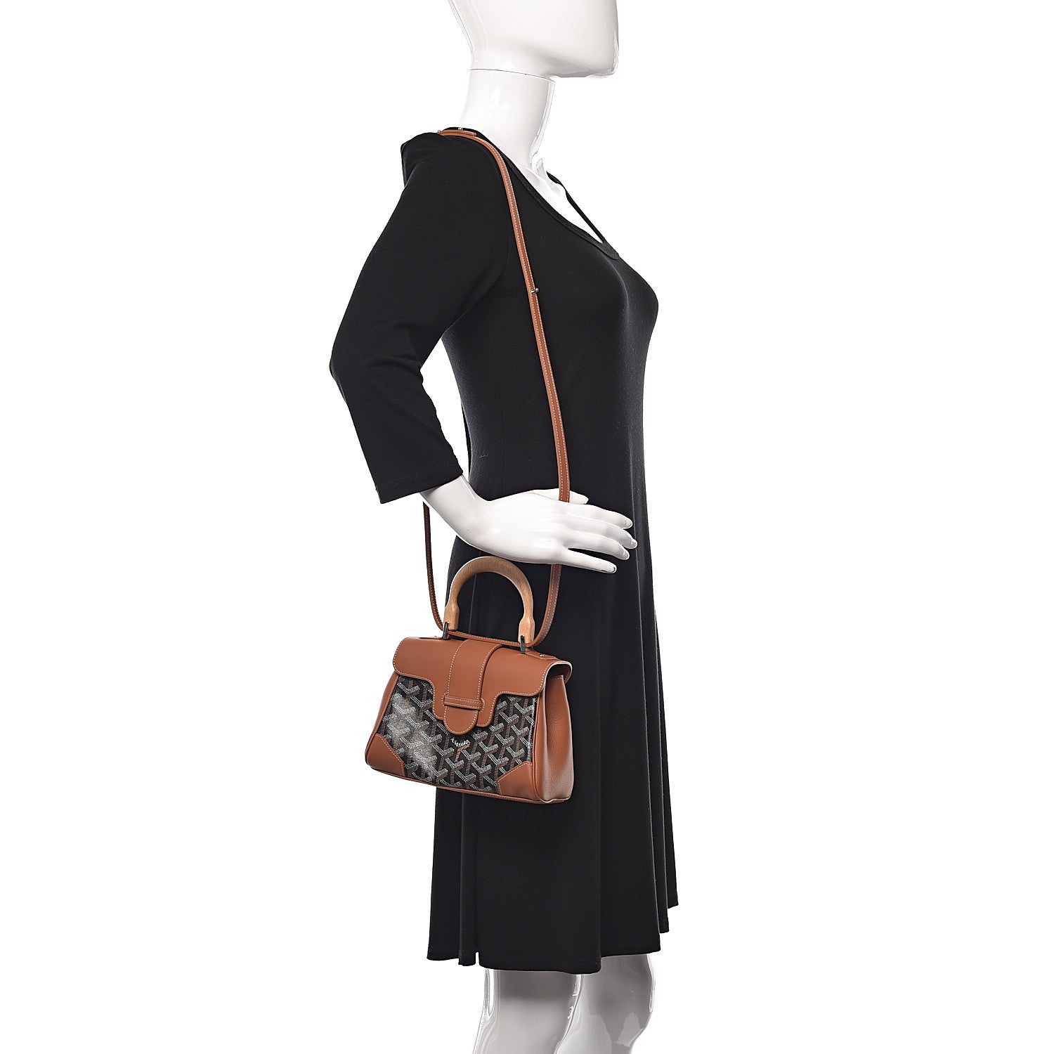 Goyard Goyardine Mini Saigon Black Gold 2 of 11