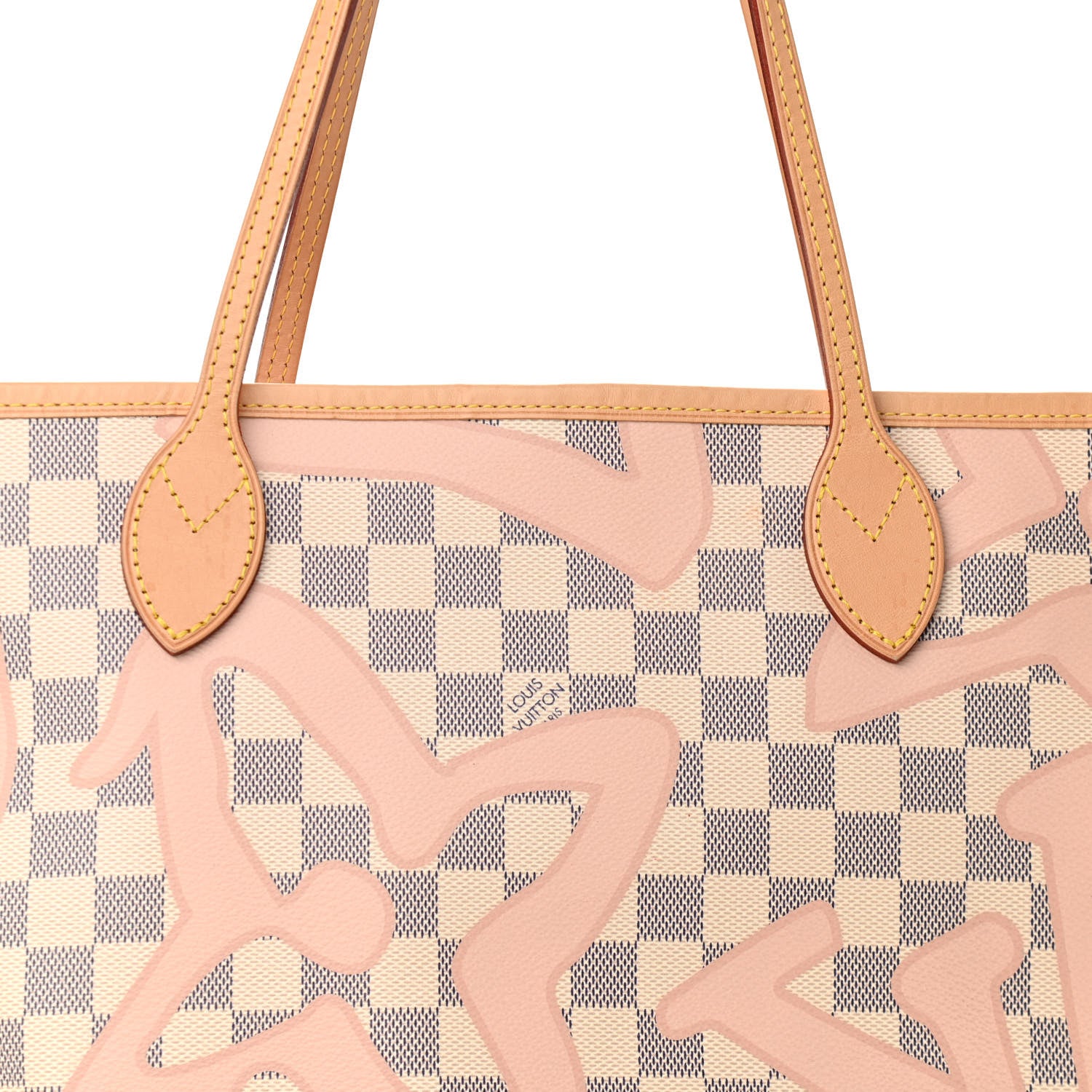 Louis Vuitton Damier Azur Tahitienne Neverfull MM 7 of 9