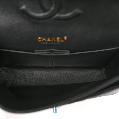 Chanel Caviar Chevron Quilted Medium Double Flap Black 5 of 11