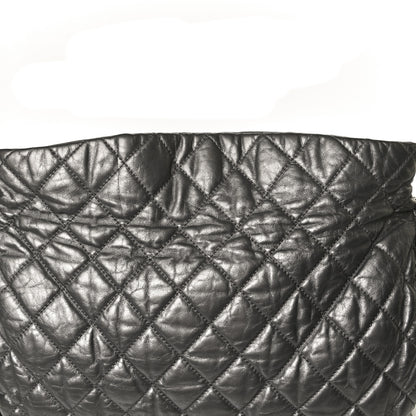 Chanel Metallic Calfskin Quilted Medium Chain Me Hobo Dark Silver 13 of 15