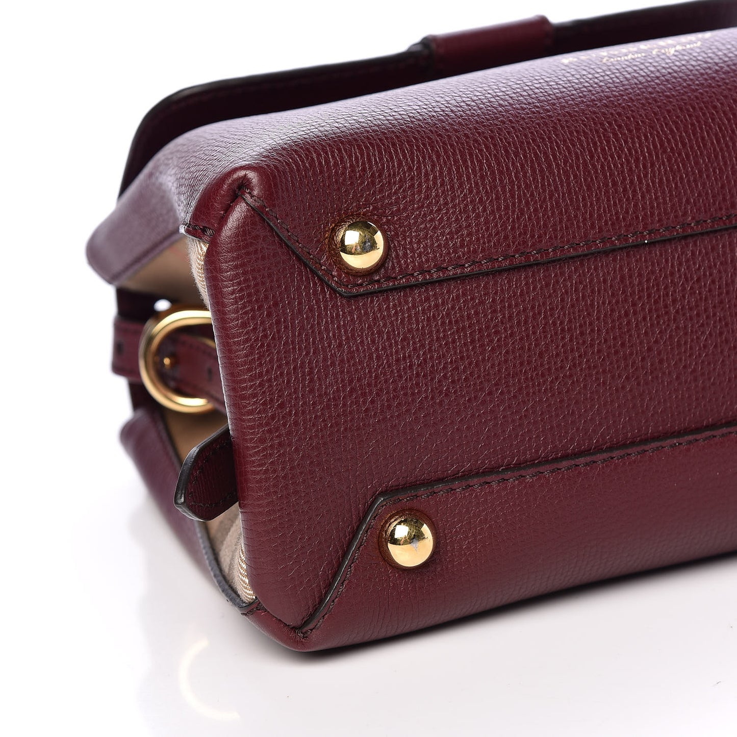 Derby Calfskin House Check Small Camberley Mahogany Red