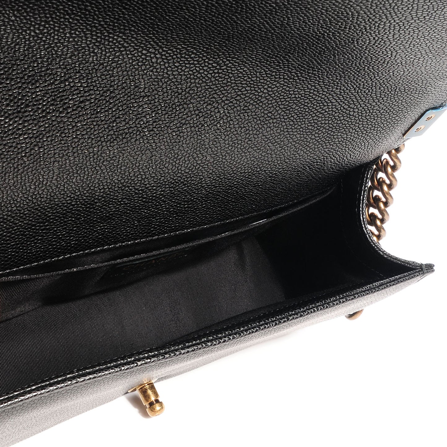 Caviar Medium Boy Flap Bag Black