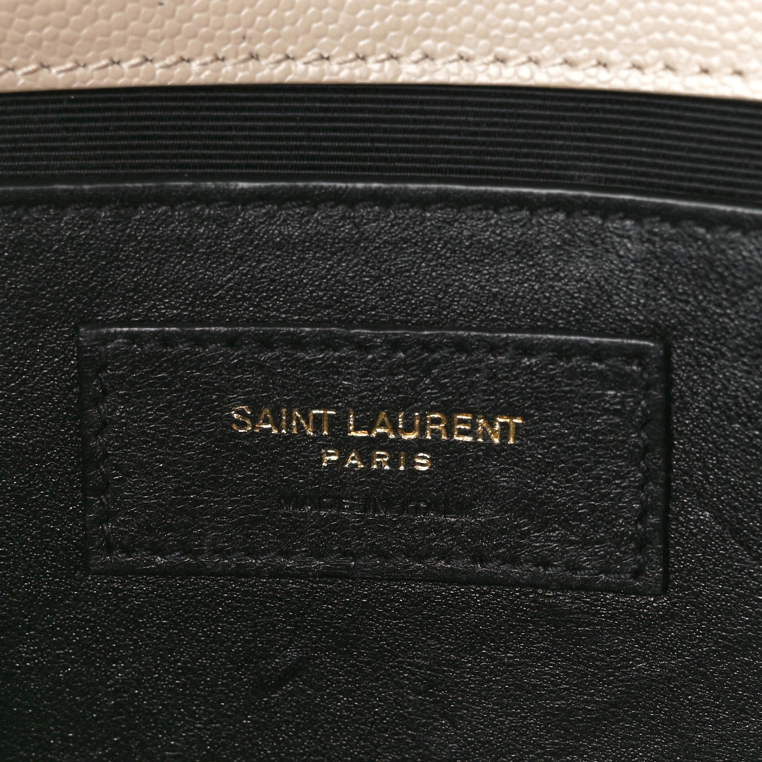 Saint Laurent Grain De Poudre Medium Monogram Kate Satchel Dark Beige 7 of 11