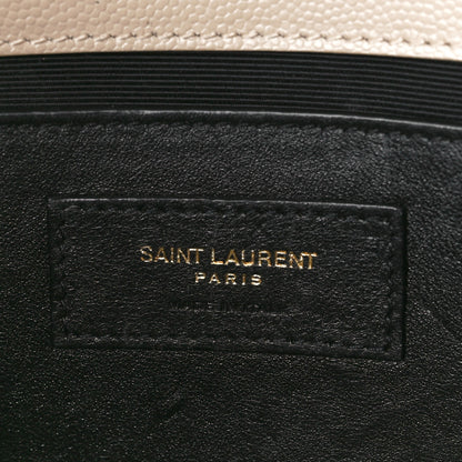 Saint Laurent Grain De Poudre Medium Monogram Kate Satchel Dark Beige 7 of 11