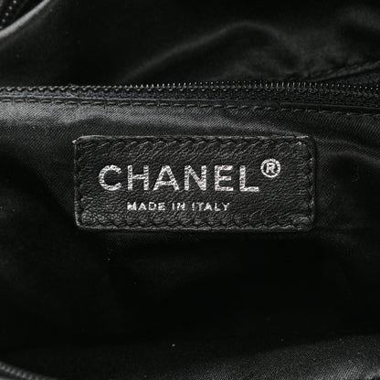 Chanel Quilted Lambskin Hidden Chain Hobo Black 6 of 13