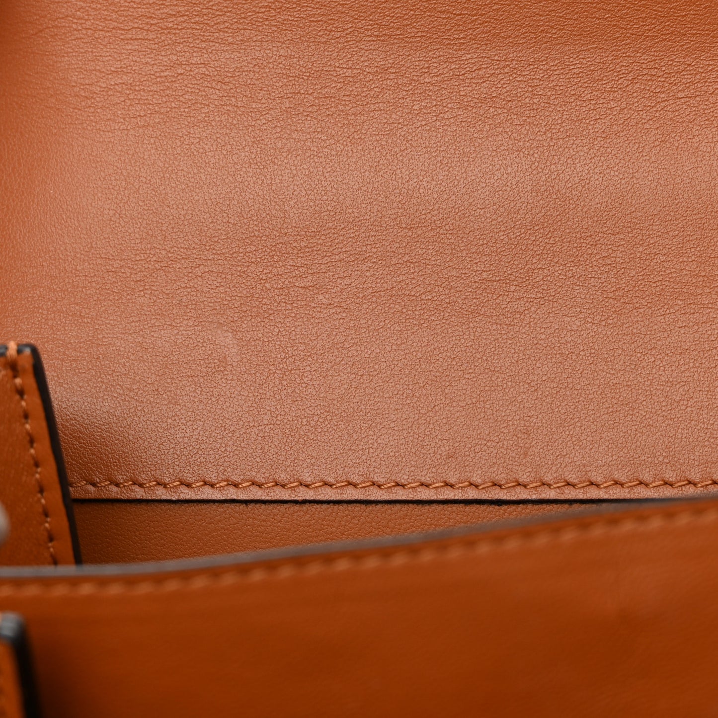 Vitello Barocco Virtus Small Top Handle Shoulder Bag Brown