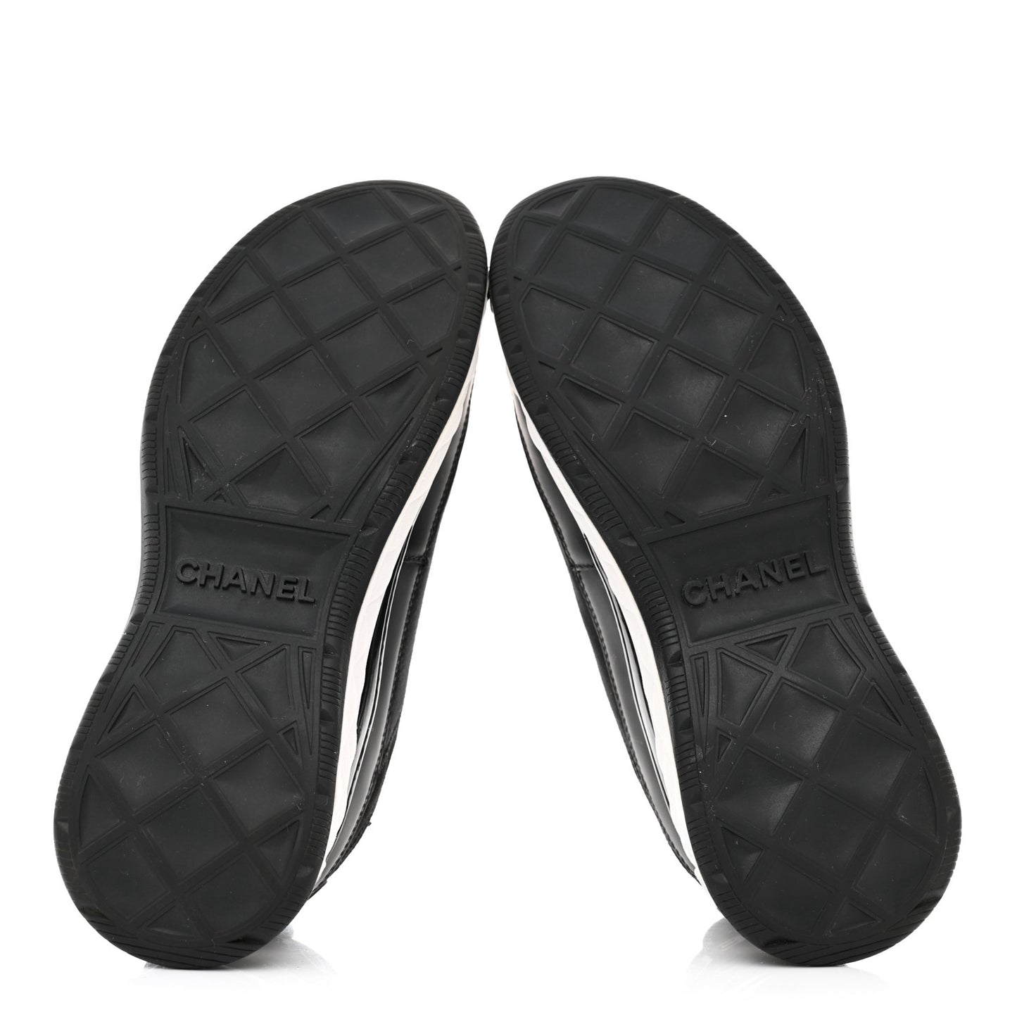 Velvet Calfskin Mixed Fibers CC Sneakers 38 Black