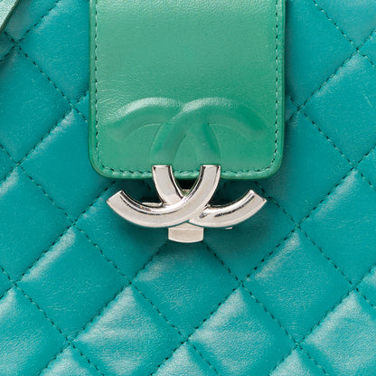 Chanel Lambskin Quilted Mini CC Box Camera Bag Green 9 of 11