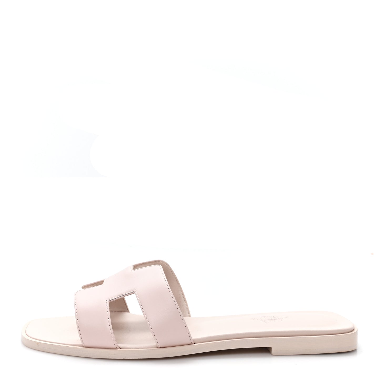 Box Calfskin Oran Sandals 38 Rose Pale