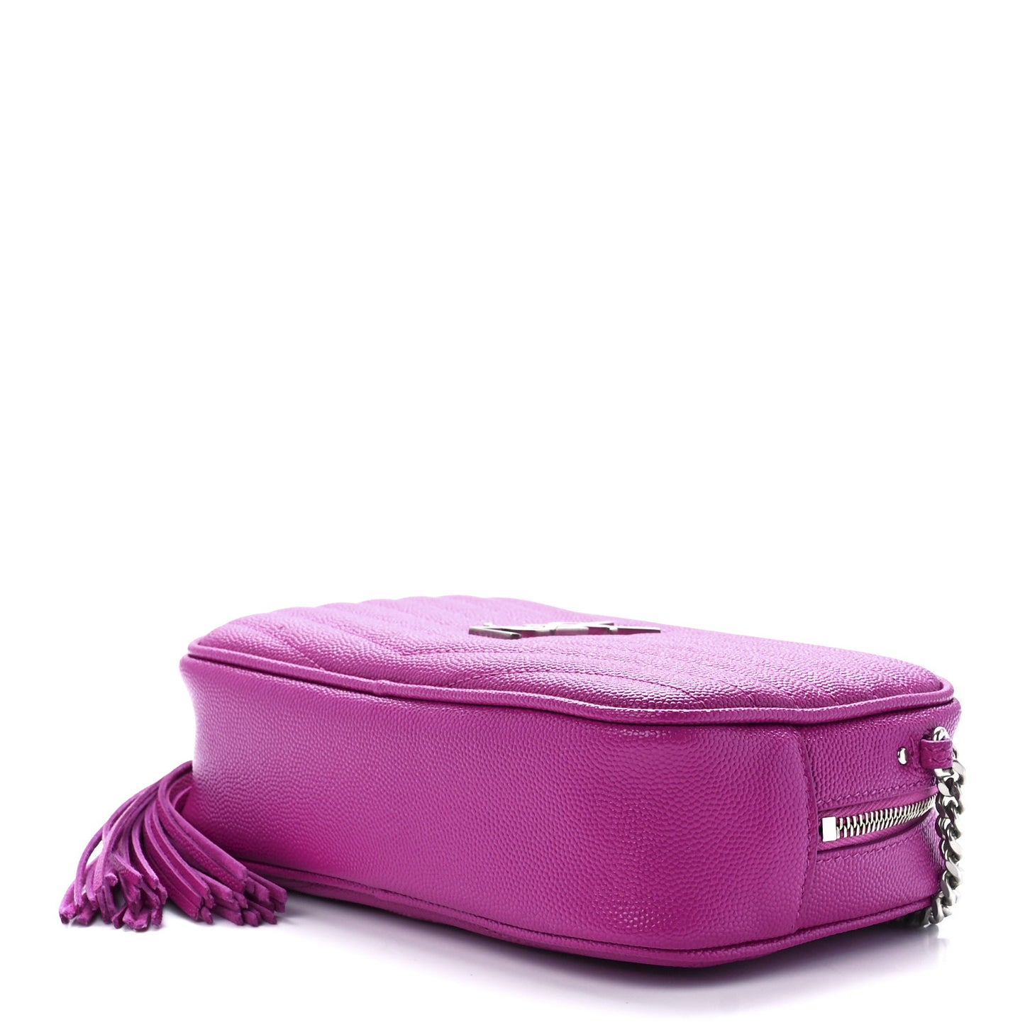Grain De Poudre Matelasse Monogram Mini Lou Camera Bag Fuxia Electrique