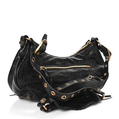 Balenciaga Agneau Arena Small Le Cagole Shoulder Bag Black 3 of 12